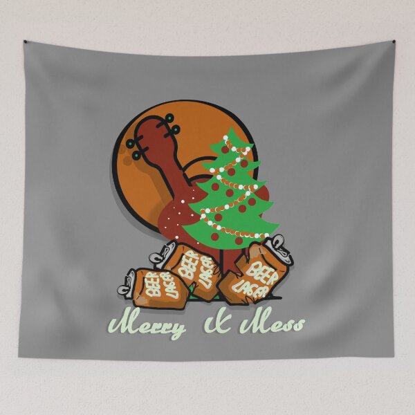 Item preview, Christmas party saying cartoon beer can designed and sold by vibeno1.