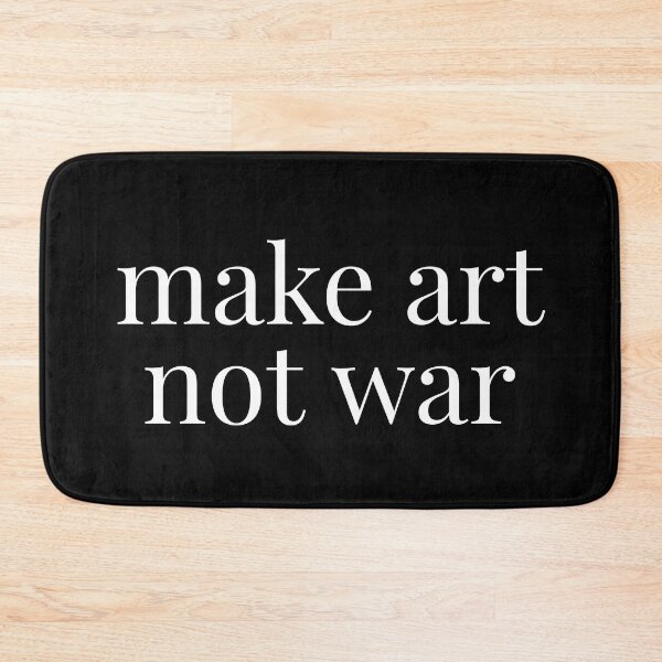 Item preview, Make art not war (black) designed and sold by annaguerrawords.