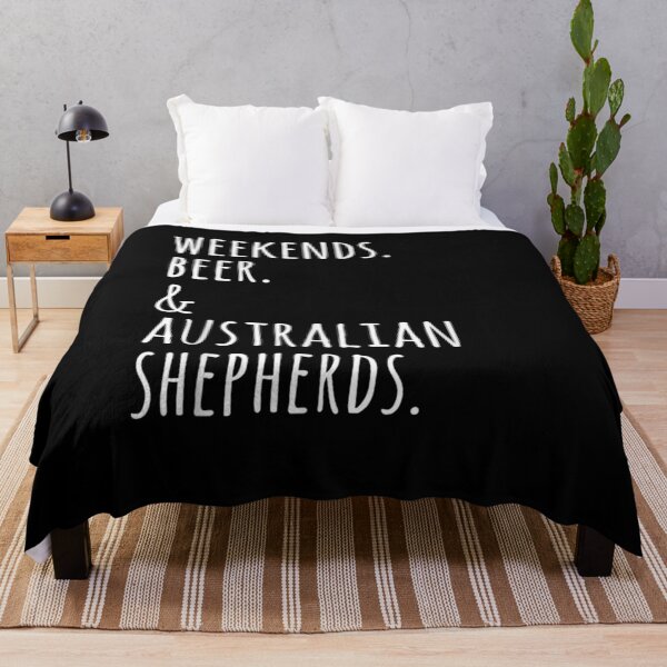 Item preview, Weekends Beer Australian Shepherd Dog designed and sold by tolivia.