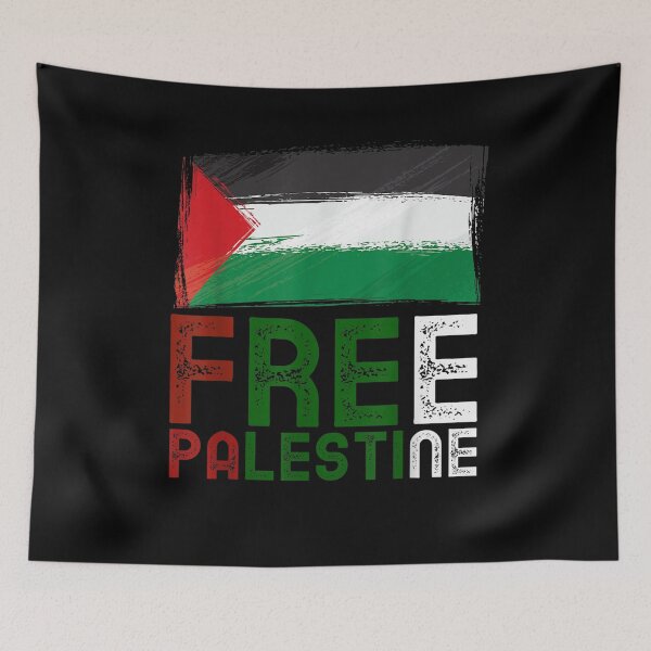 Item preview, Free Palestine Flag Arabic Free Gaza Palestinian Flag designed and sold by patsa4.