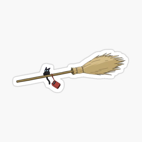 Kiki's Broomstick Sticker