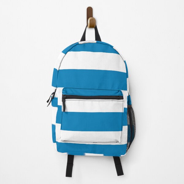Item preview, Blue and White Horizontal Stripe Pattern 2022 Trending Color - Colour - Hue - Shade Pantone Ibiza Blue 17-4245 designed and sold by ColorOfTheYears.