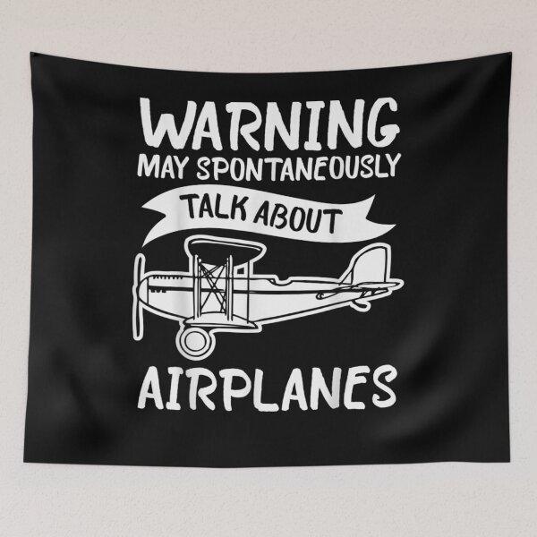 Item preview, Warning Talk About Airplanes Design Aviation Gift Mechanic designed and sold by tolivia.