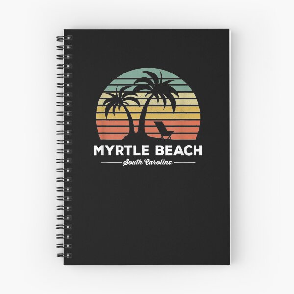 Item preview, Myrtle Beach South Carolina Retro Style Sunset Palm Tree designed and sold by tolivia.