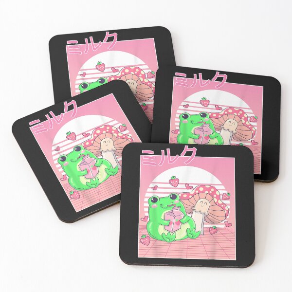Item preview, Frog Strawberry Milk Mushroom designed and sold by nancyholly.