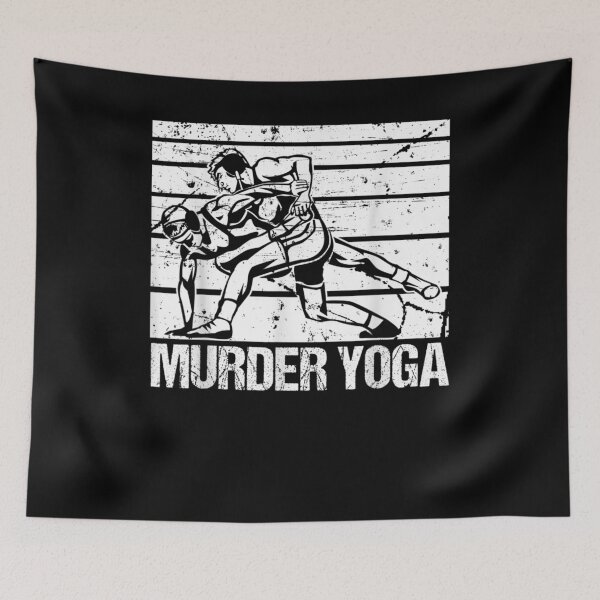 Item preview, Murder Yoga Wrestling Saying Gift designed and sold by tolivia.