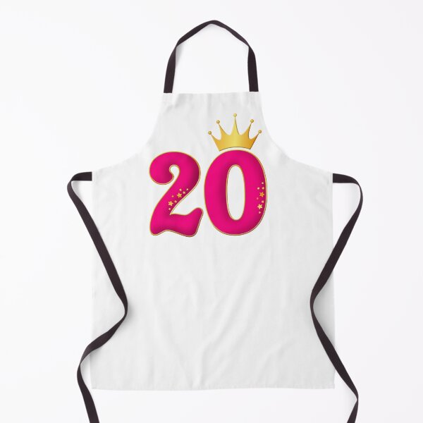 Artikelvorschau, 20 Jahre alt, Geburtstagsparty-Design für Mädchen. Nummer 20 und Krone entworfen und verkauft von iclipart.