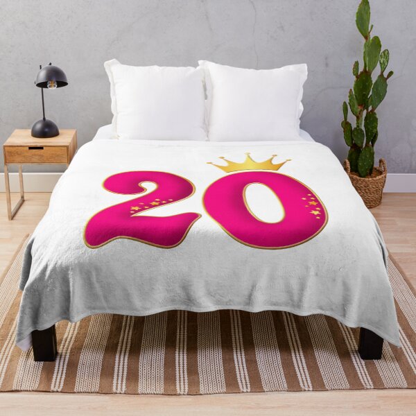 Item preview, 20 años, diseño de fiesta de cumpleaños para niñas. Número 20 y corona designed and sold by iclipart.