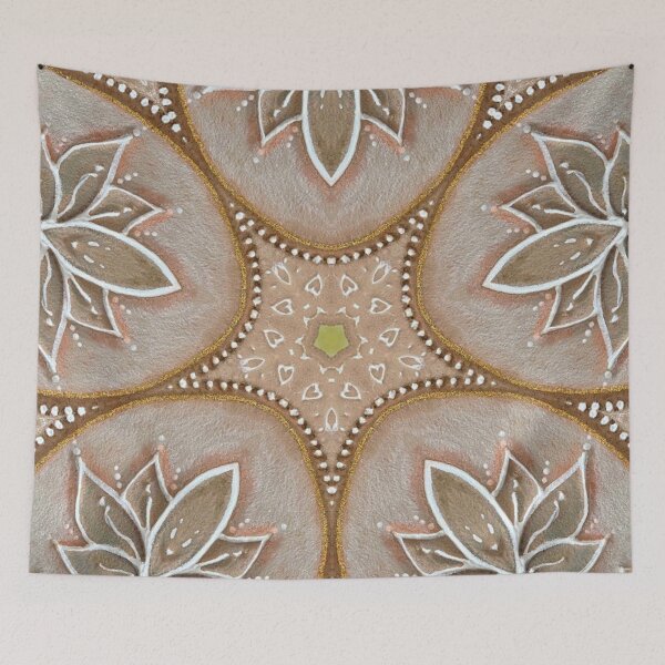 Item preview, SANDSTONE LOTUS FLOWER, NAMASTE YOGA ART designed and sold by artenvironments.