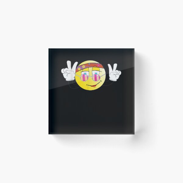 Item preview, Hippie Smiley Face Festival Peace Emoji Smilie designed and sold by nancyholly.