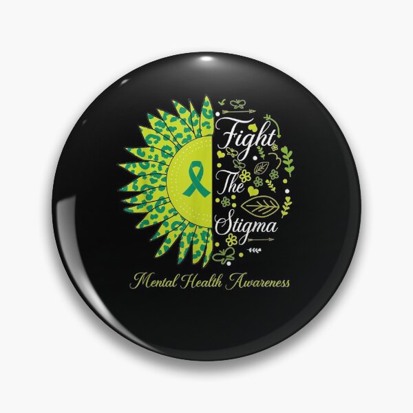 Item preview, Fight The Stigma Tal Health Awareness Sunflower Leopard designed and sold by tolivia.