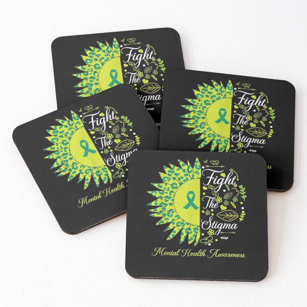 Item preview, Fight The Stigma Tal Health Awareness Sunflower Leopard designed and sold by tolivia.