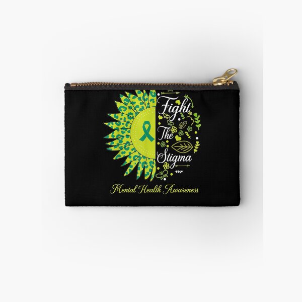 Item preview, Fight The Stigma Tal Health Awareness Sunflower Leopard designed and sold by tolivia.