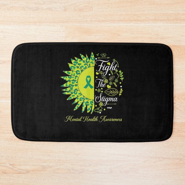 Item preview, Fight The Stigma Tal Health Awareness Sunflower Leopard designed and sold by tolivia.