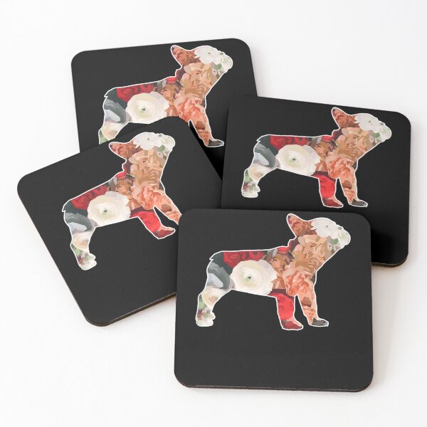 Item preview, Floral French Bulldog Silhouette Animal Dog Lover designed and sold by tolivia.