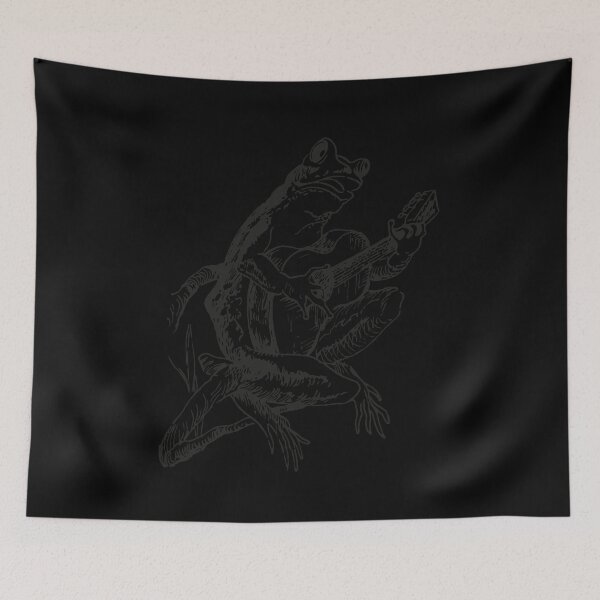 Item preview, Cottagecore Goblincore Aesthetic Frogcore Guitar Frog designed and sold by FalkDania.