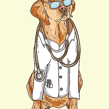Artwork thumbnail, Dogtor Pets Veterinarian Doctor Animal Lovers by Nzgiftsandmore