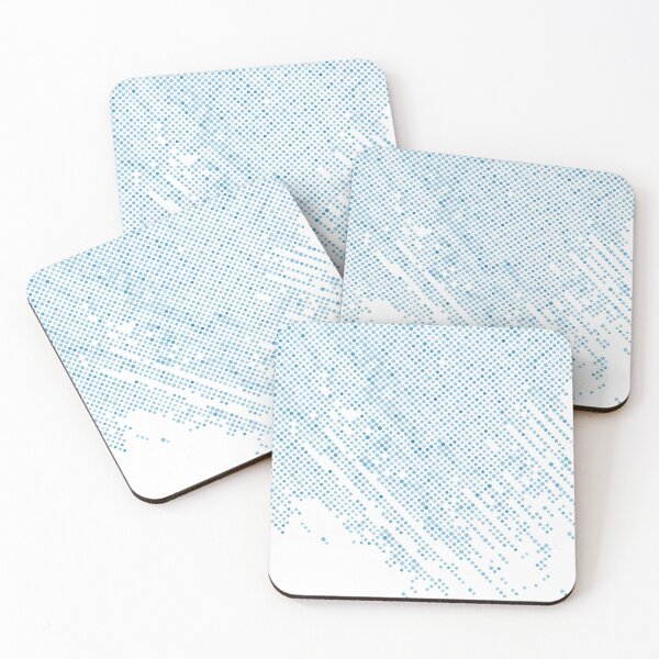 Item preview, Blue and White Gradient Polka Dot Abstract Pattern 2022 Trending Color - Colour - Hue - Shade Pantone Ibiza Blue 17-4245 designed and sold by ColorOfTheYears.