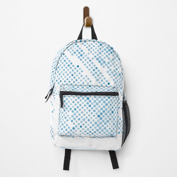Item preview, Blue and White Gradient Polka Dot Abstract Pattern 2022 Trending Color - Colour - Hue - Shade Pantone Ibiza Blue 17-4245 designed and sold by ColorOfTheYears.