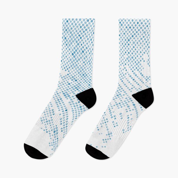 Item preview, Blue and White Gradient Polka Dot Abstract Pattern 2022 Trending Color - Colour - Hue - Shade Pantone Ibiza Blue 17-4245 designed and sold by ColorOfTheYears.