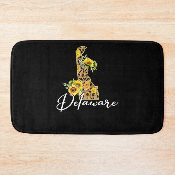 Item preview, Delaware Sunflower Leopard State Map designed and sold by patsa4.