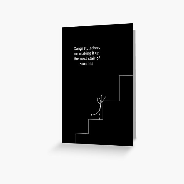 Item preview, New Job Congratulations Climbing Steps of Sucess designed and sold by boyscoutbooks.