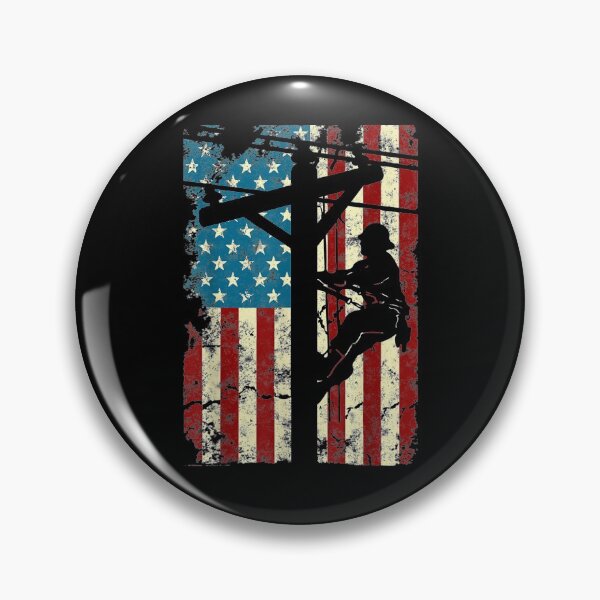 Item preview, American Flag Electric Cable Lineman Gift 4th Of July designed and sold by tolivia.