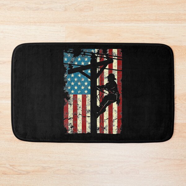 Item preview, American Flag Electric Cable Lineman Gift 4th Of July designed and sold by tolivia.