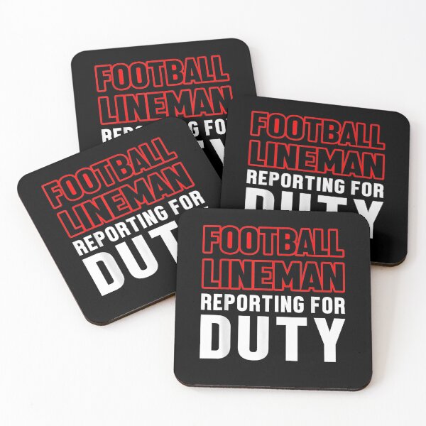 Item preview, Lineman Reporting Offensive Defensive Player designed and sold by nancyholly.
