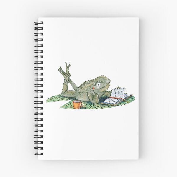 Item preview, Frog reading designed and sold by emassketches.