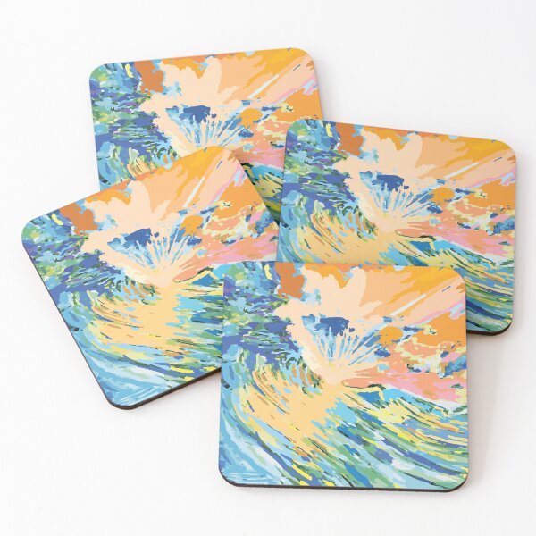 Item preview, Breaking Waves under a Rising Sun designed and sold by ARTTOPS.