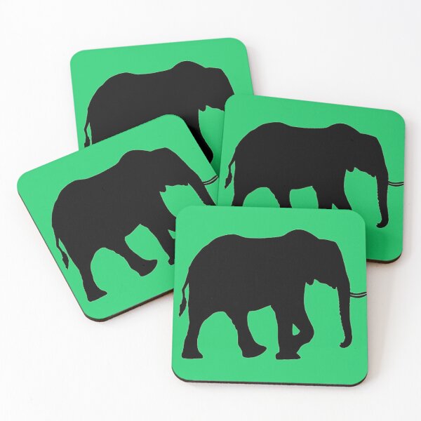 Item preview, Elephant (green) designed and sold by BackgroundND.