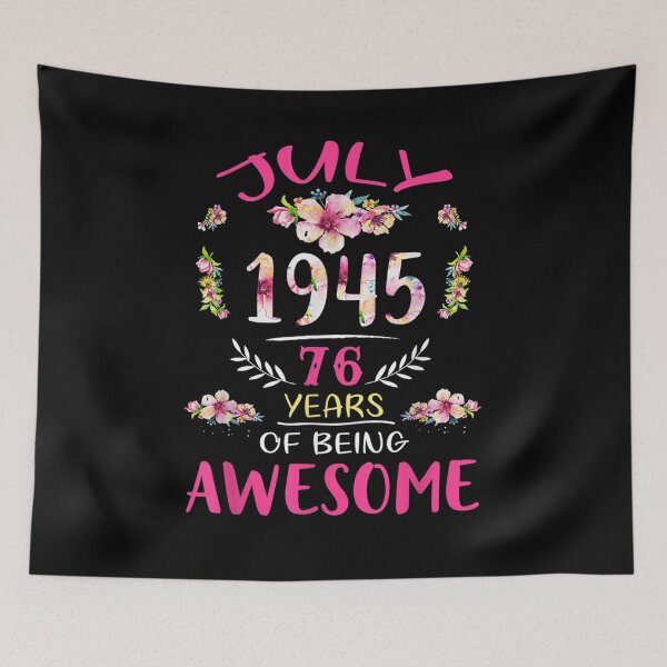 Item preview, Flower Vintage September 1945 76th Birthday 76 Years Old designed and sold by nancyholly.