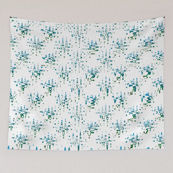 Item preview, Green and blue abstract designed and sold by adiosmillet.