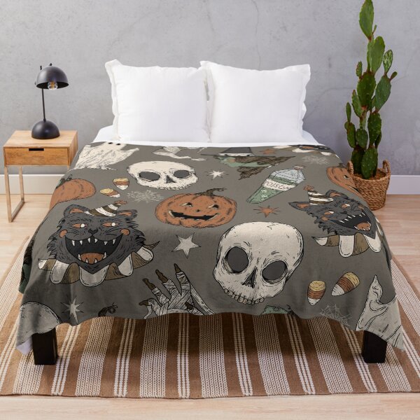 Item preview, Retro Halloween Pattern (on Mink) designed and sold by Jordyn St. John.