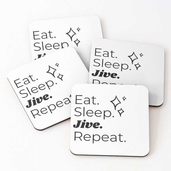 Item preview, Eat Sleep Jive Repeat designed and sold by HappyClover.