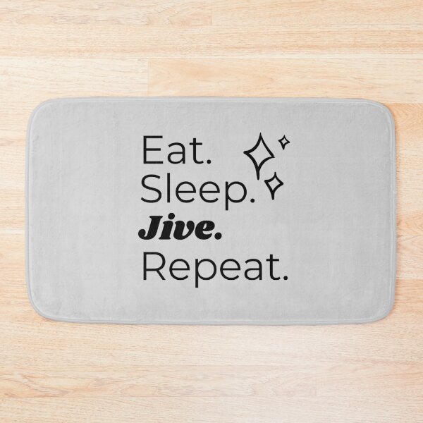 Item preview, Eat Sleep Jive Repeat designed and sold by HappyClover.