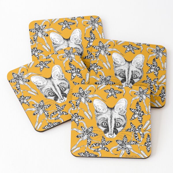 Item preview, Genet in the Tropical Forest (Marigold Background)  designed and sold by illucalliart.