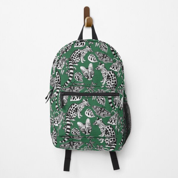 Item preview, Genet in the Tropical Forest (Emerald Background)  designed and sold by illucalliart.