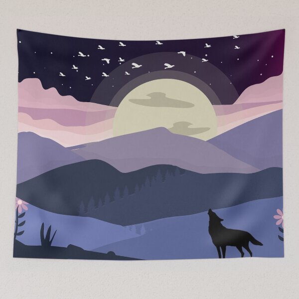 Item preview, Howling to the moon designed and sold by Kawaiishizz.