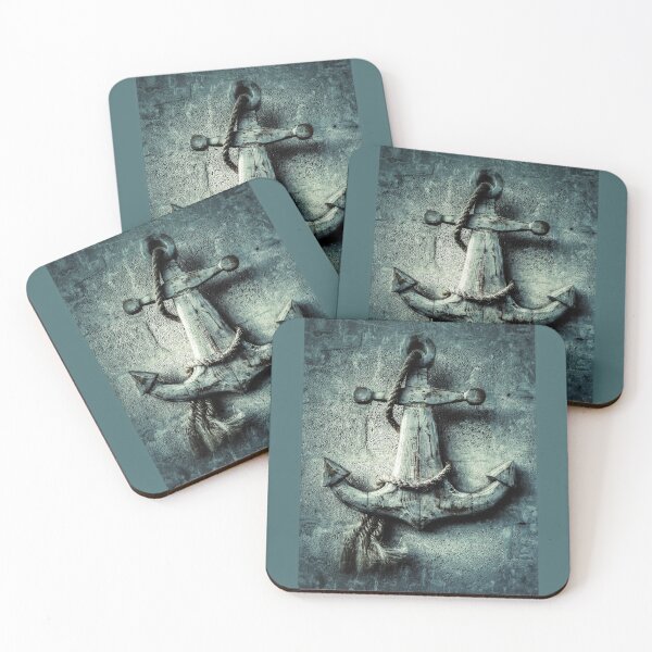 Item preview, Anchor in Grey and Dark Turquoise designed and sold by Beachy.