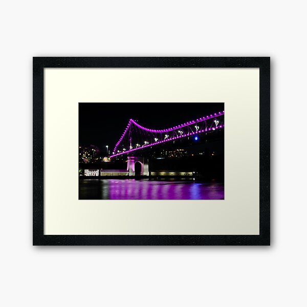 story bridge, brisbane, queensland, australia Framed Art Print