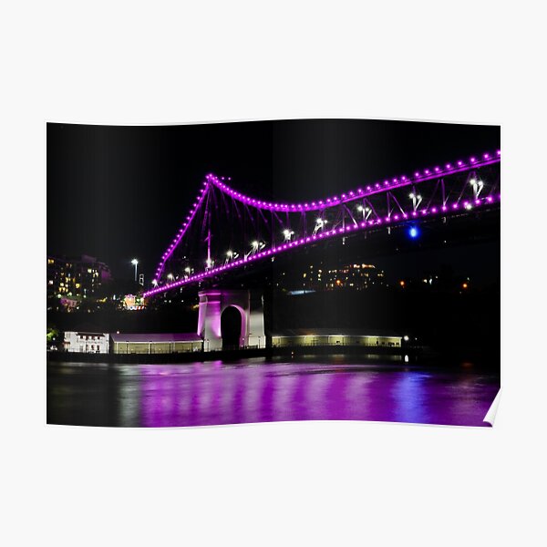 story bridge, brisbane, queensland, australia Poster