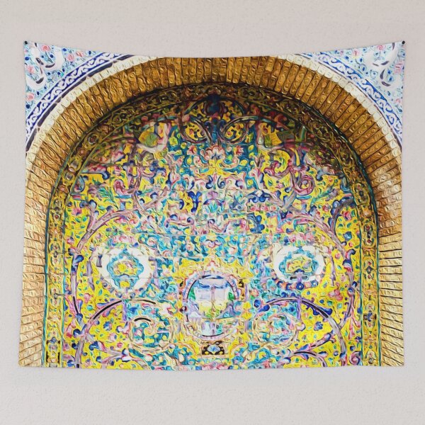 Item preview, Golestan Palace Mural Tehran Iran designed and sold by LeylaNovini.