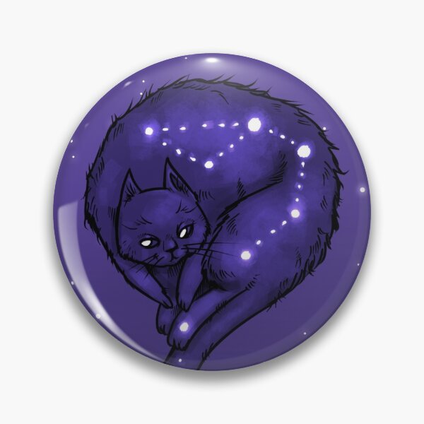 Item preview, Night cat - cute constelations magical cat designed and sold by CuriosumArt.
