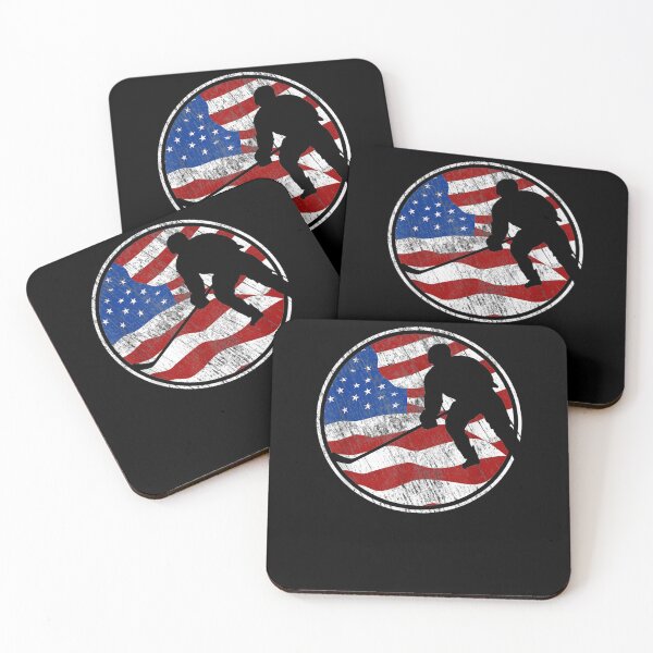Item preview, Street Hockey American Flag Vintage Street Hockey designed and sold by robinxam.