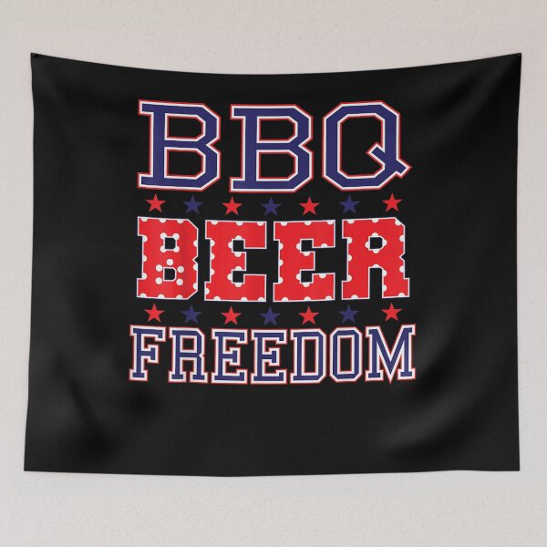 Artikelvorschau, BBQ Bier Freiheit Amerika USA Patriotisches Geschenk entworfen und verkauft von robinxam.
