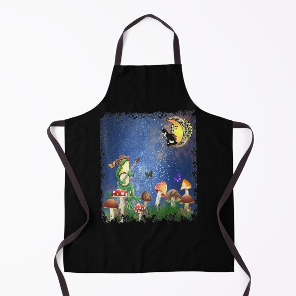 Item preview, Crescent Moon Cat Mushroom Forest Banjo Frog designed and sold by robinxam.