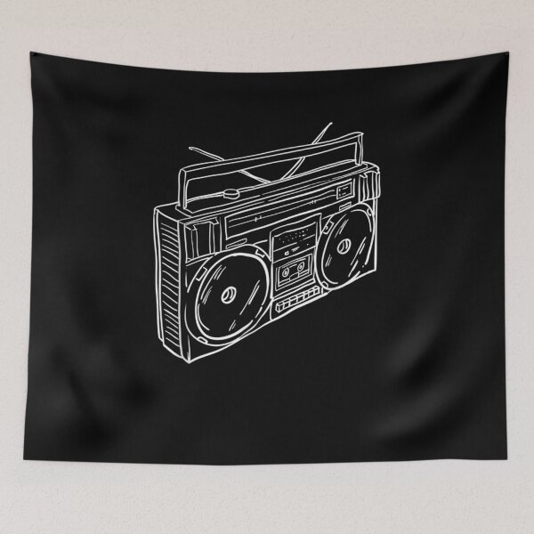 Item preview, 80s 90s Old School Music Hip Hop Beatbox Boombox designed and sold by robinxam.
