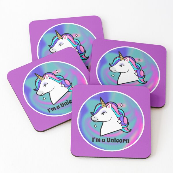 Item preview, I'm a Unicorn Blue/Teal Swirl designed and sold by Monique Prince.